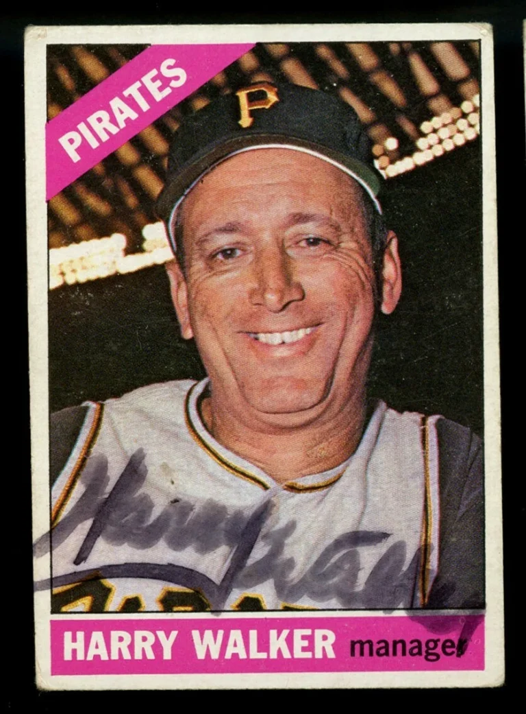 Harry Walker #318 signed autograph auto 1966 Topps Baseball Trading Card