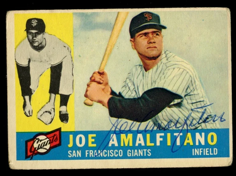 Joe Amalfitano #356 signed autograph auto 1960 Topps Baseball Trading Card