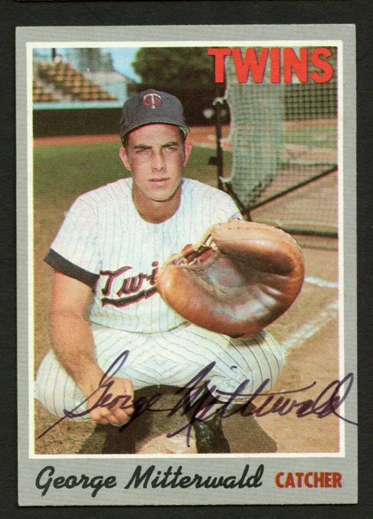 George Mitterwald #118 signed autograph auto 1970 Topps Baseball Trading Card