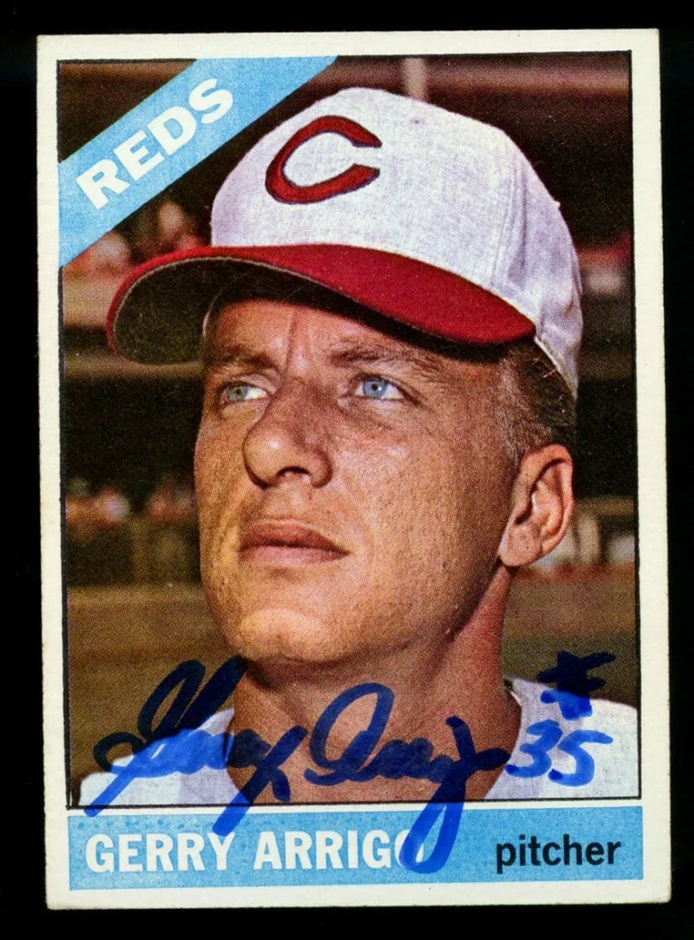 Gerry Arrigo #357 signed autograph auto 1966 Topps Baseball Trading Card