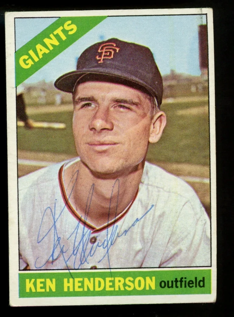Ken Henderson #39 signed autograph auto 1966 Topps Baseball Trading Card
