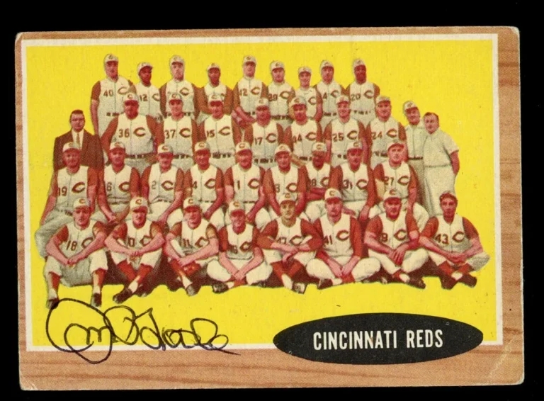 Jim O'Toole #465 signed autograph auto 1962 Topps Baseball Trading Card