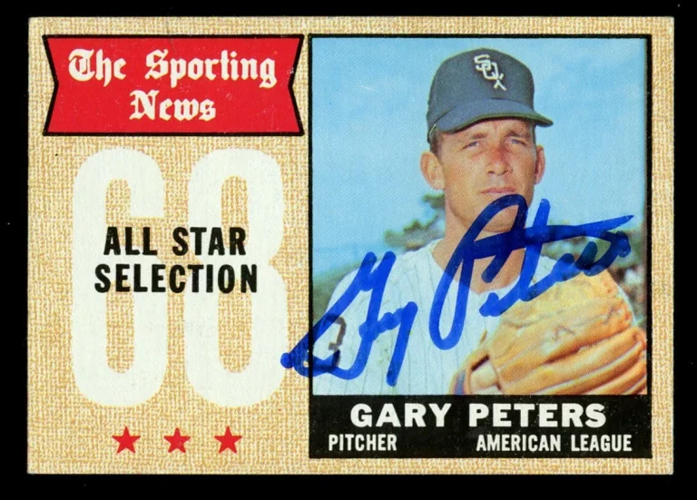 Gary Peters #379 signed autograph auto 1968 Topps Baseball Trading Card