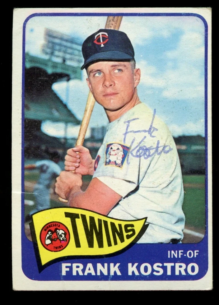 Frank Kostro #459 signed autograph auto 1965 Topps Baseball Trading Card