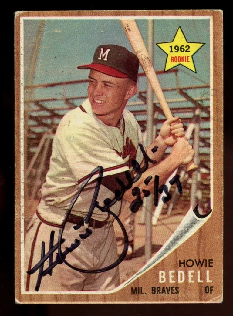 Howie Bedell #76 signed autograph auto 1962 Topps Baseball Trading Card