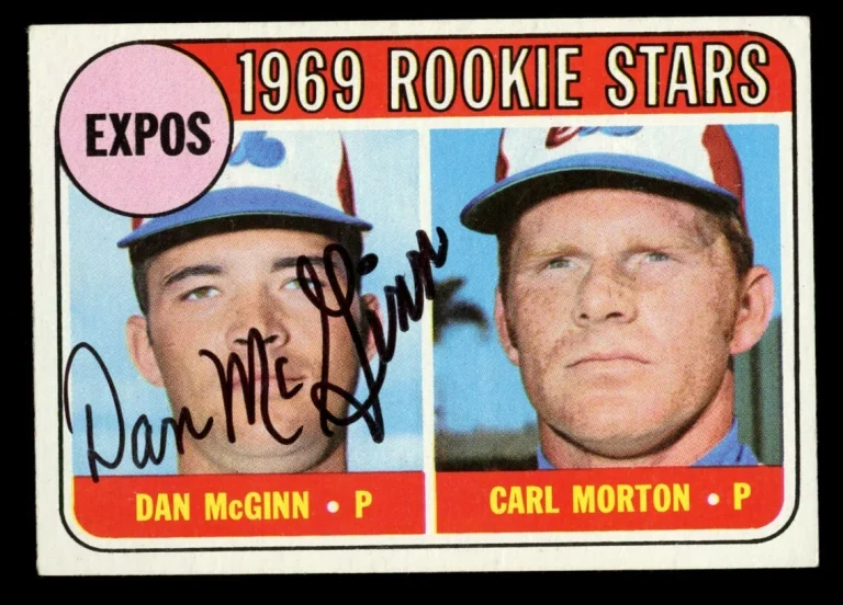 Dan McGinn #646 signed autograph auto 1969 Topps Baseball Trading Card