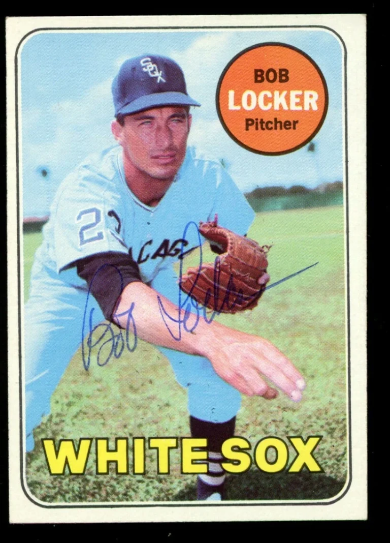Bob Locker #548 signed autograph auto 1969 Topps Baseball Trading Card