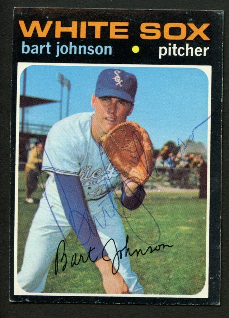 Bart Johnson #156 signed autograph auto 1971 Topps Baseball Trading Card