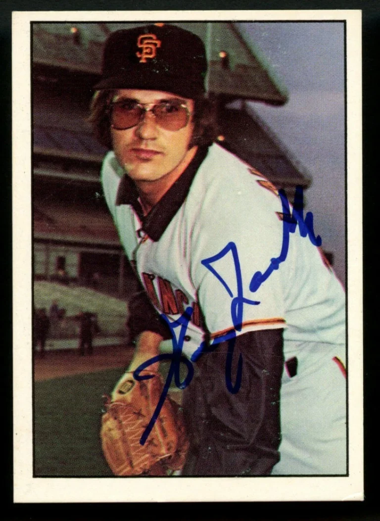 Gary LaVelle #96 signed autograph SSPC 1975 San Francisco Giants Baseball Card