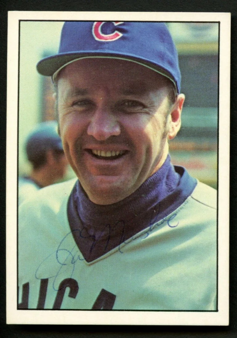 Jim Marshall #308 signed autograph auto SSPC 1975 Chicago Cubs Baseball Card