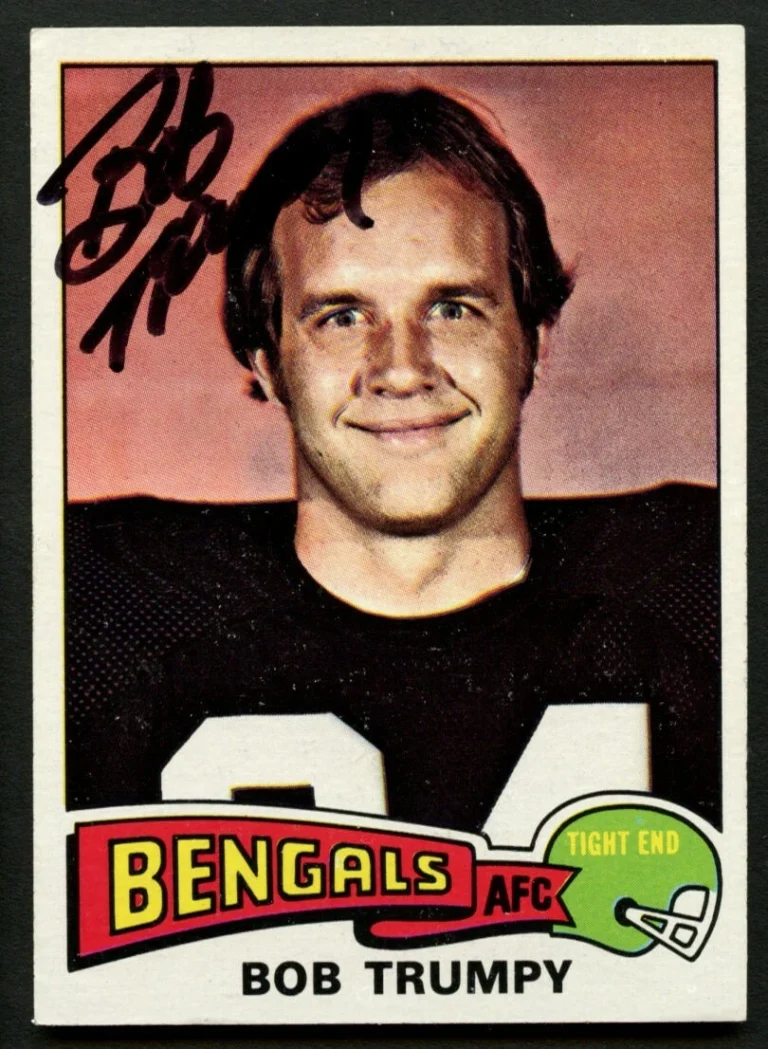 Bob Trumpy #85 signed autograph auto 1975 Topps Football Trading Card