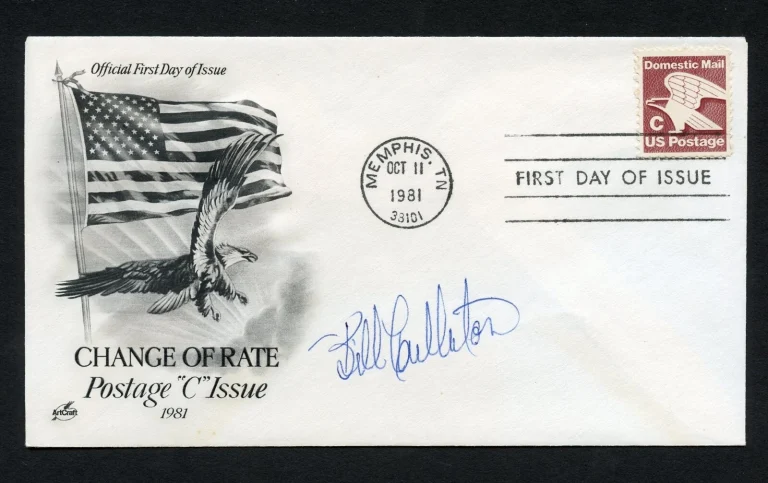 William Cullerton d2013 signed autograph auto First Day Cover WWII ACE USAAF
