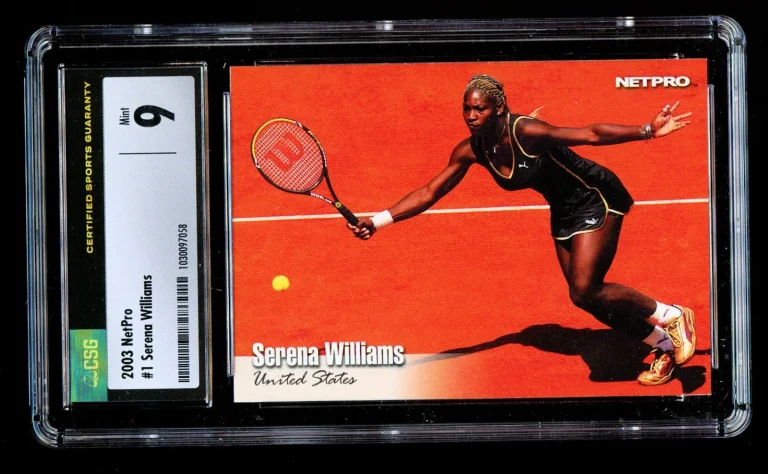 Serena Williams #1 NetPro 2003 ROOKIE Tennis Trading Card CSG MINT 9