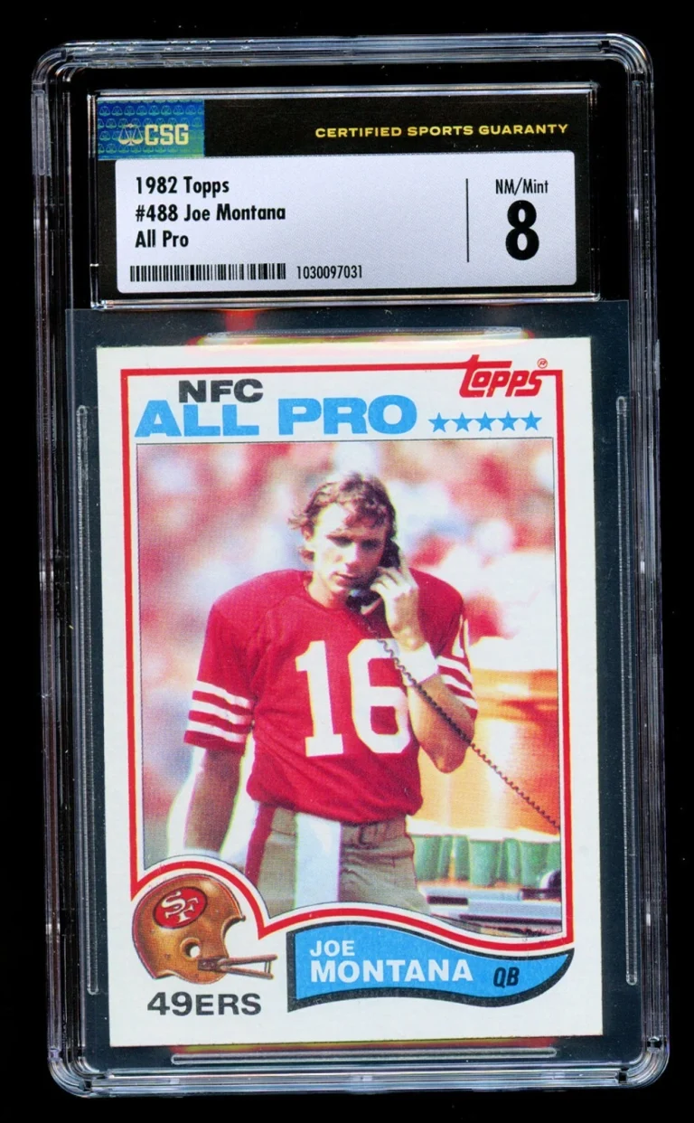 Joe Montana #488 Topps 1982 All Pro Football Card San Francisco 49ers CSG 8