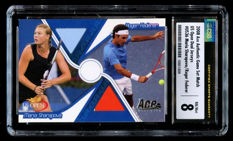 Maria Sharapova & Roger Federer #US36 Ace Authentic 2008 Game Set Match CSG 8