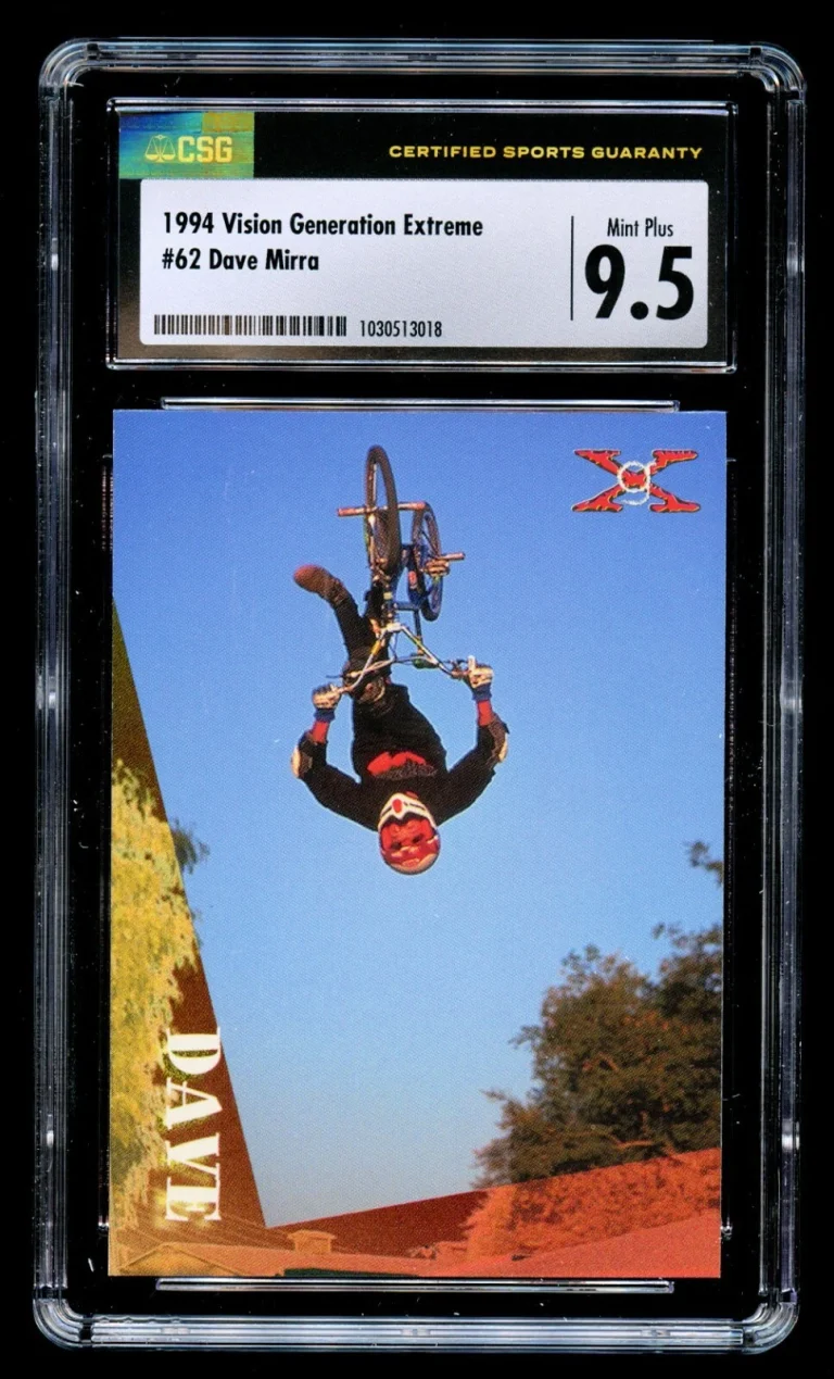 Dave Mirra #62 Vision Generation Extreme 1994 Trading Card CSG Mint Plus 9.5
