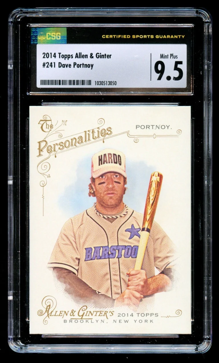 Dave Portnoy #241 Topps Allen & Ginter 2014 Barstool Sports Trading Card CSG 9.5