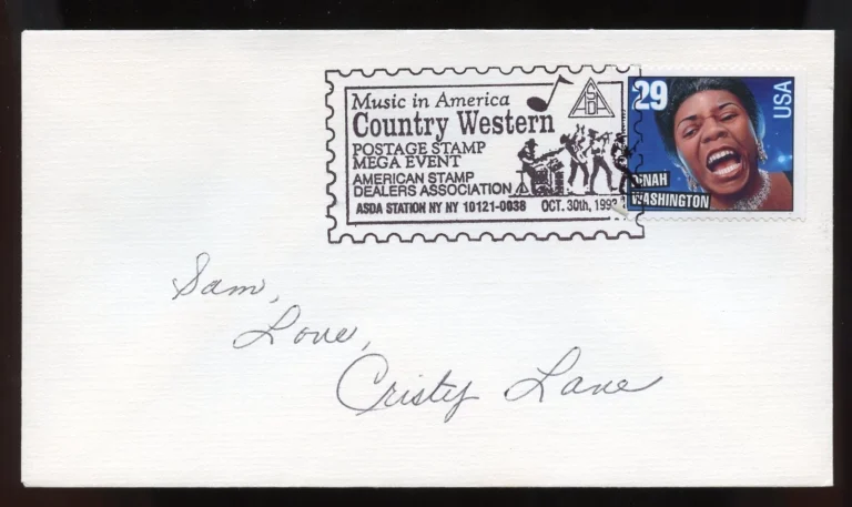 Cristy Lane signed autograph auto American Christian & Country Music Singer FDC