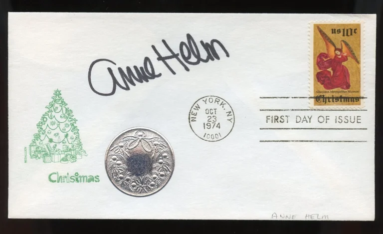 Anne Helm signed autograph auto Children's Author Actress Follow That Dream FDC