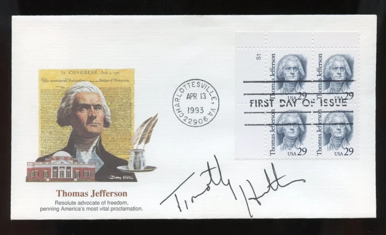 Timothy Hutton signed autograph auto Actor as Conrad Jarrett Ordinary People FDC