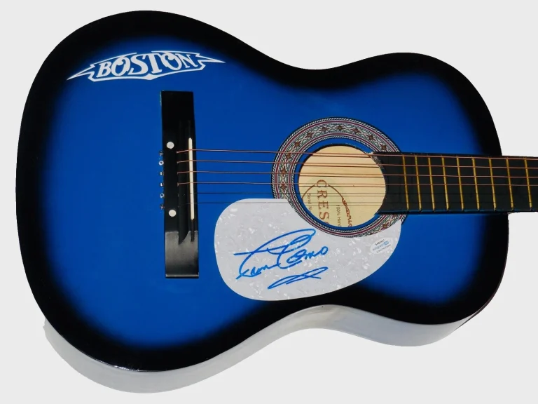 FRAN COSMO AUTOGRAPHED ACOUSTIC GUITAR (BOSTON) - W/ ACOA COA!