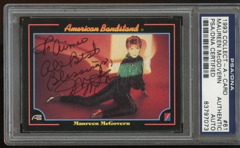 Maureen McGovern signed autograph American Bandstand Singer Different Worlds PSA