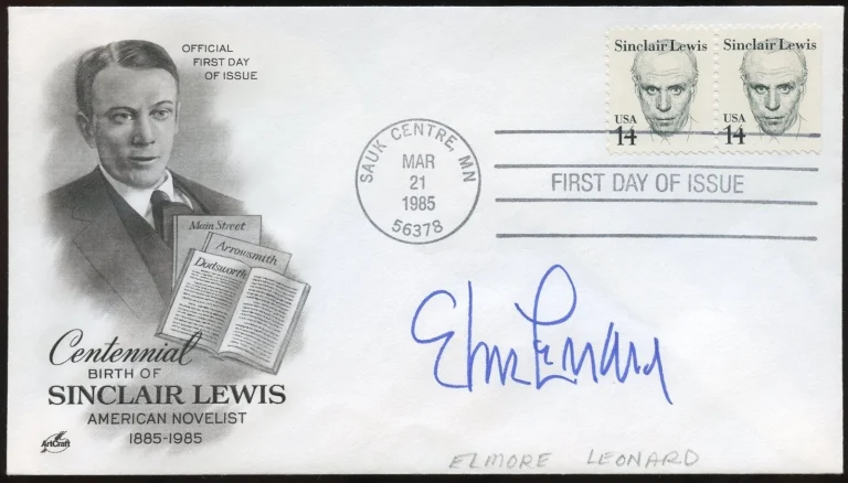 Elmore Leonard d2013 signed autograph auto American novelist Screenwriter FDC