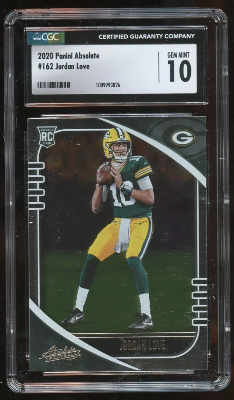 Jordan Love #162 Panini Absolute 2020 Football Rookie Card GB Packers CGC 10