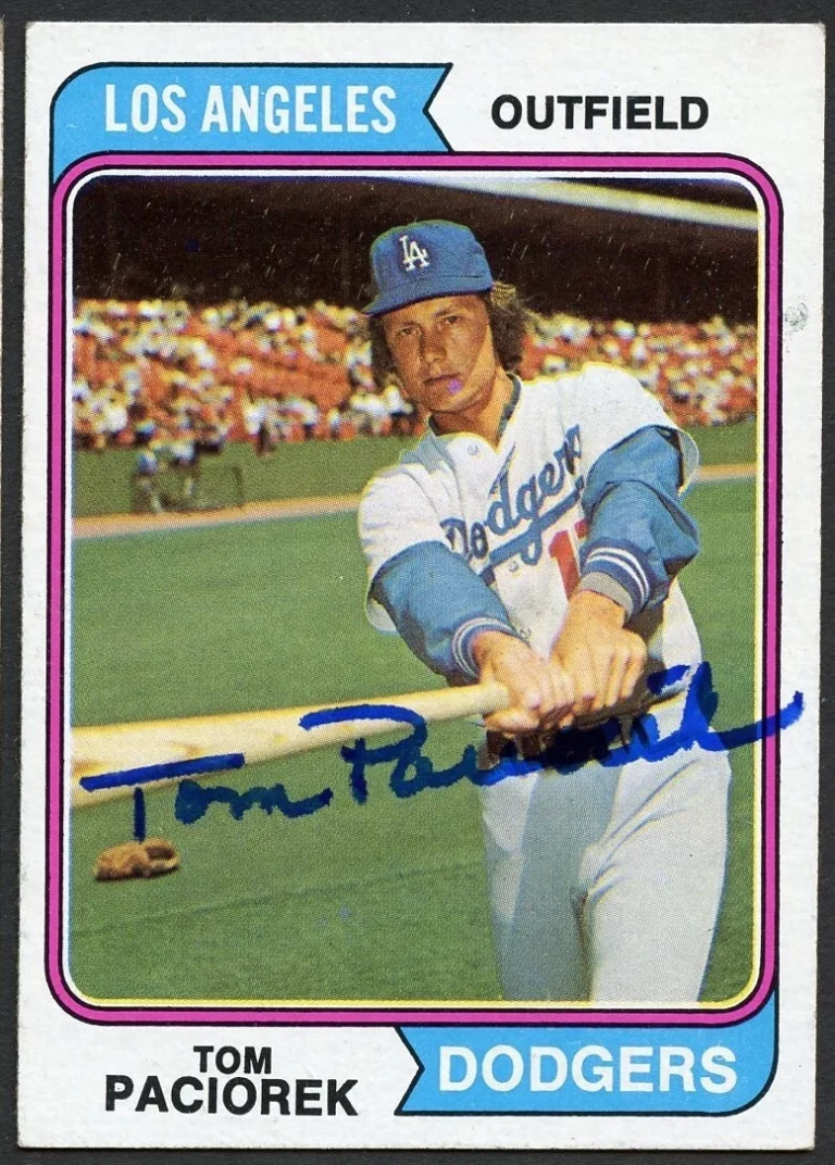 Tom Paciorek #127 signed autograph auto 1974 Topps Baseball Trading Card