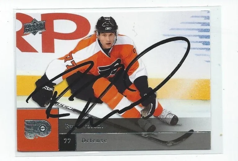 Ryan Parent Signed 2009/10 Upper Deck Card #38