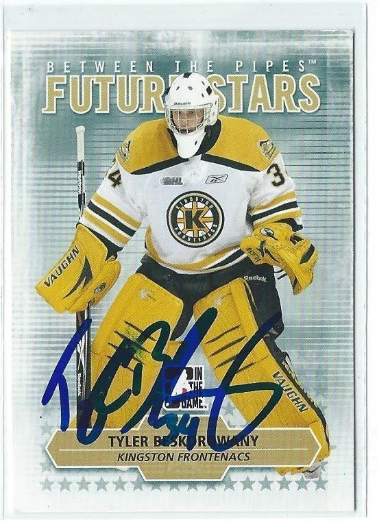 Tyler Beskorowany Signed 2009/10 Between The Pipes Future Stars Card #75