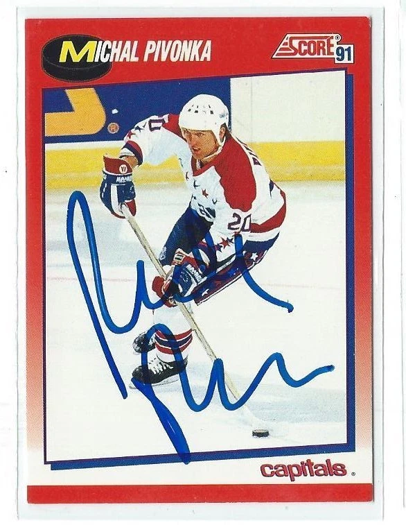 Michal Pivonka Signed 1991/92 Score Card #193