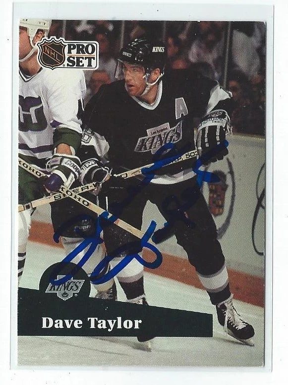 Dave Taylor Signed 1991/92 Pro Set Card #103