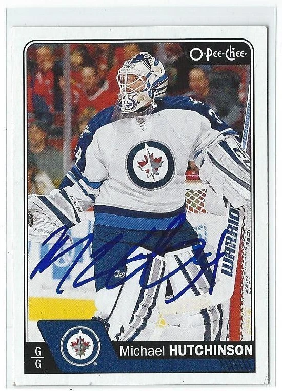 Michael Hutchinson Signed 2016/17 O-Pee-Chee Card #344