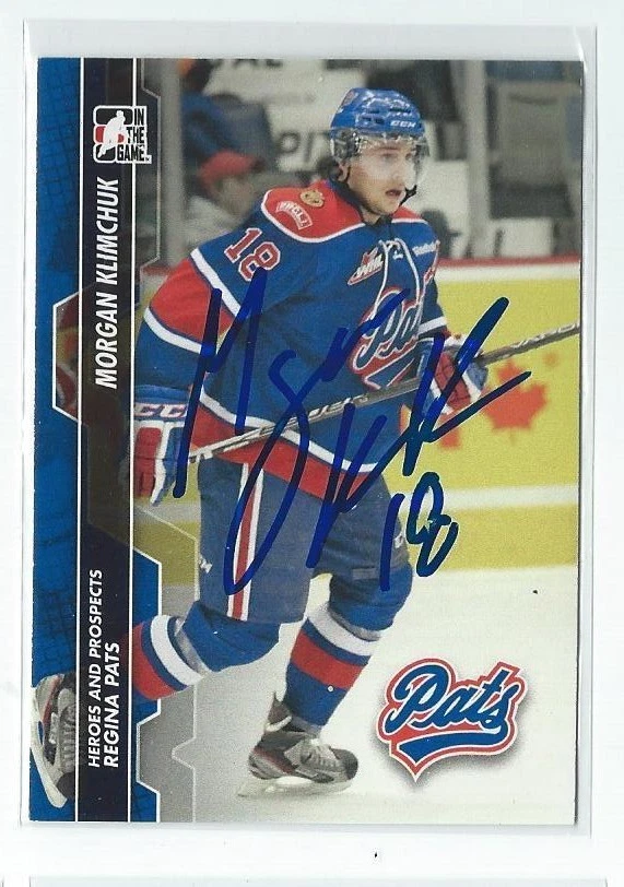 Morgan Klimchuk Signed 2013/14 Heroes And Prospects CHL Card #55