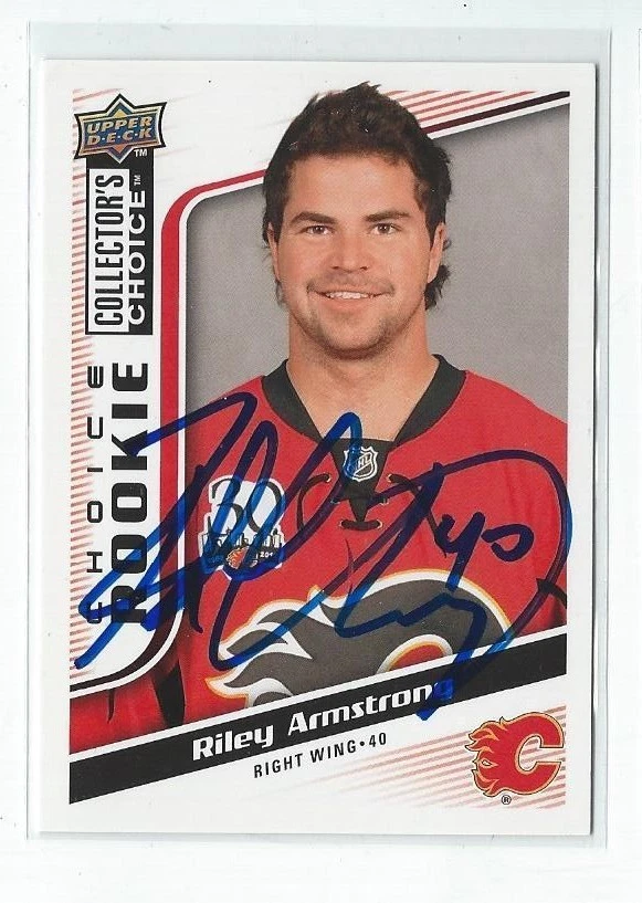 Riley Armstrong Signed 2009/10 Upper Deck Collectors Choice Rookie Card #240