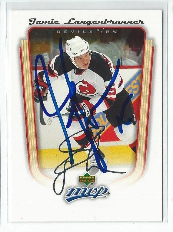 Jamie Langenbrunner Signed 2005/06 Upper Deck MVP Card #239
