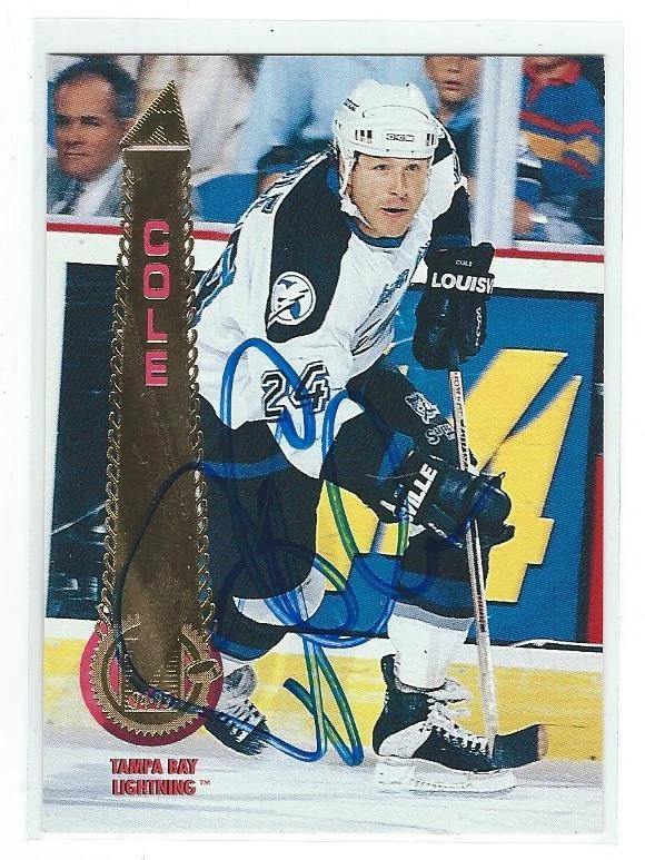 Danton Cole Signed 1994/95 Pinnacle Card #45