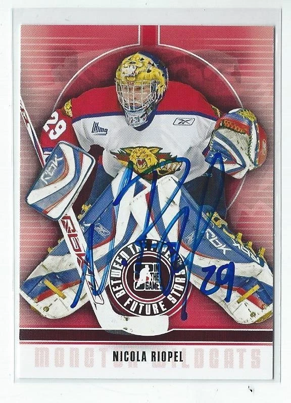Nicola Riopel Signed 2008/09 Between The Pipes Card #51