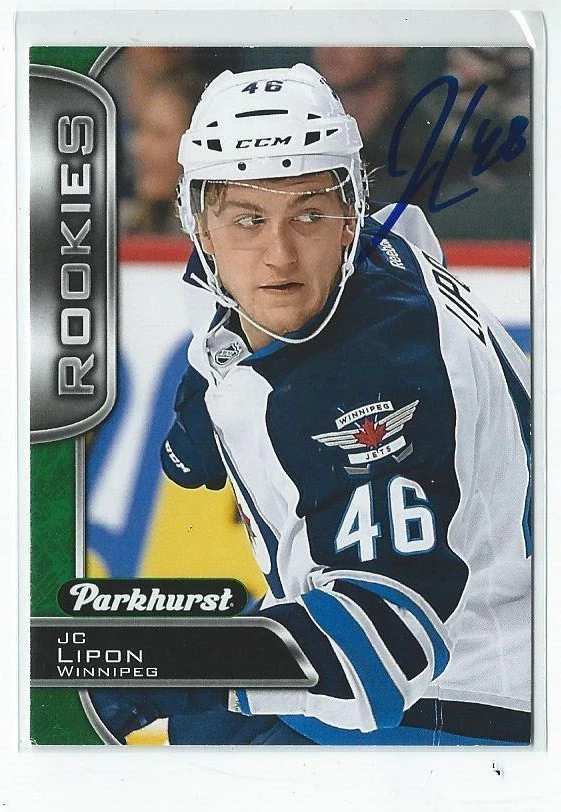JC Lipon Signed 2016/17 Parkhurst Rookies Card #357