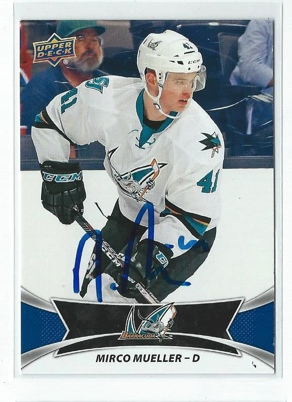 Mirco Mueller Signed 2016/17 Upper Deck AHL Card #69