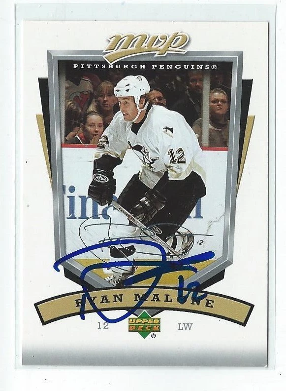 Ryan Malone Signed 2006/07 Upper Deck MVP Card #239