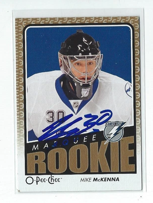 Mike McKenna Signed 2009/10 O-Pee-Chee Marquee Rookie Card #517