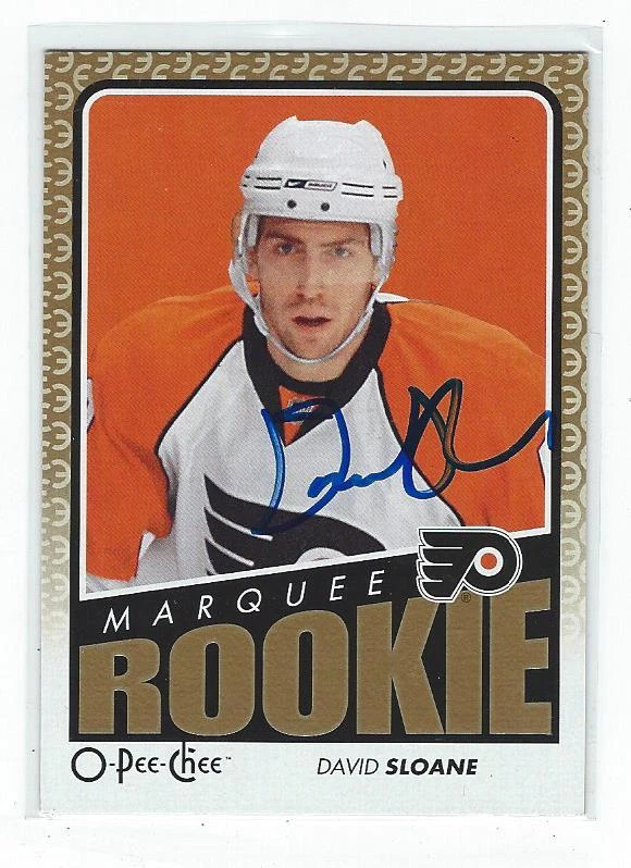David Sloane Signed 2009-10 O-Pee-Chee OPC Card #757