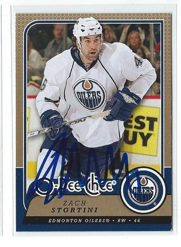 Zach Stortini Signed 2008/09 O-Pee-Chee Card #347