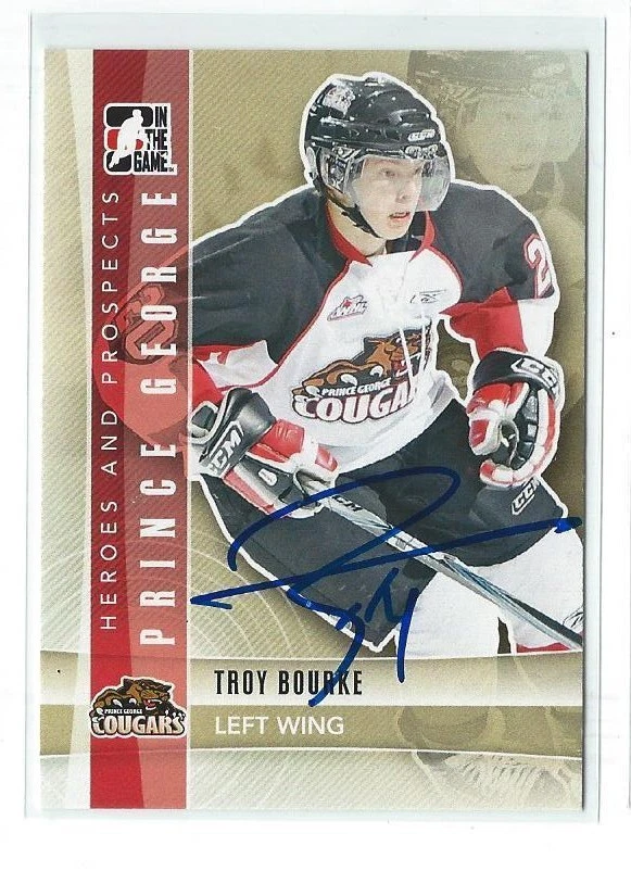 Troy Bourke Signed 2011/12 Heroes And Prospects Card #85