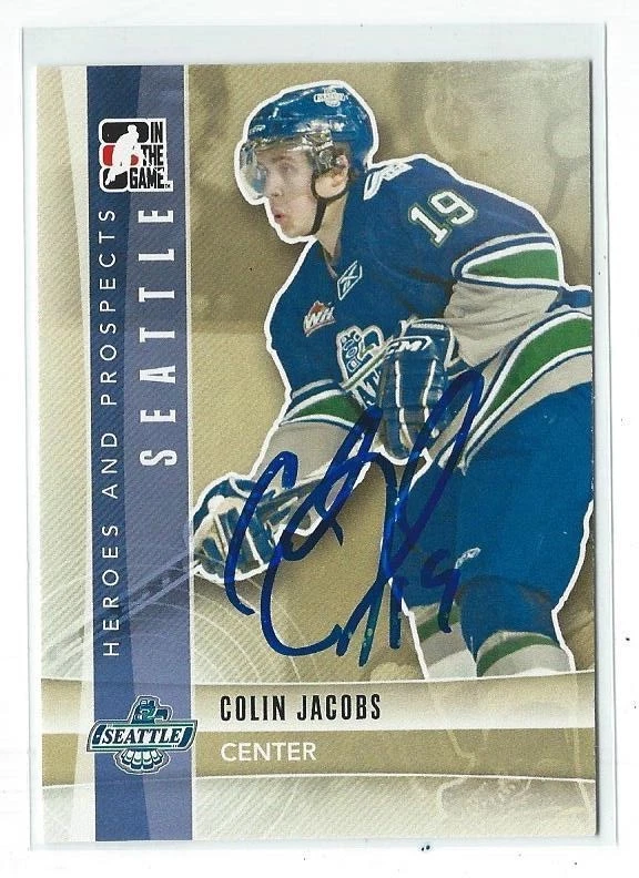 Colin Jacobs Signed 2011/12 Heroes And Prospects Card #68