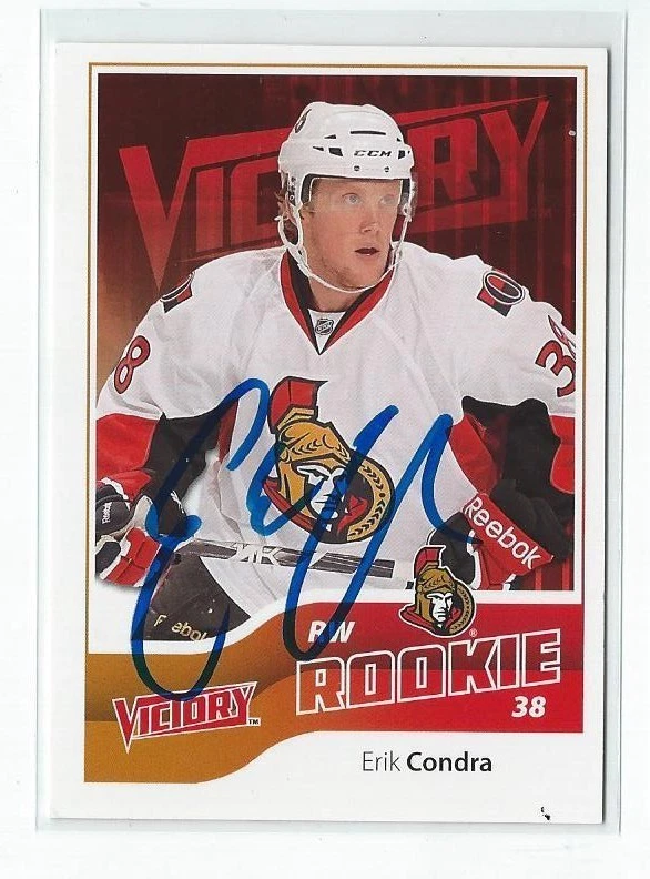 Erik Condra Signed 2011/12 Victory Rookie Card #234