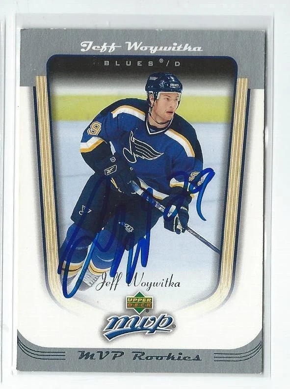 Jeff Woywitka Signed 2005/06 Upper Deck MVP Card #398