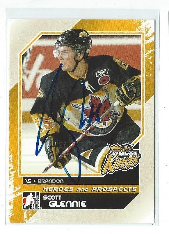 Scott Glennie Signed 2010/11 Heroes And Prospects Card #84
